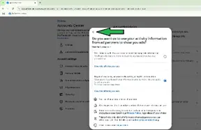 A picture showing you where to click in order to follow the instructions on the left.