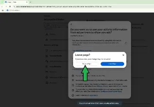 A picture showing you where to click in order to follow the instructions on the left.