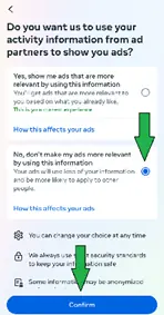 A picture showing where to click in order to follow instructions given in the right column. 