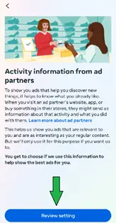 A picture showing where to click in order to follow instructions given in the right column. 