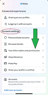 A picture showing where to click in order to follow instructions given in the right column. 